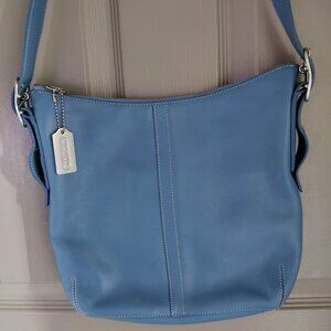 Vintage Coach 9326 Soho Blue Leather Hobo Bag